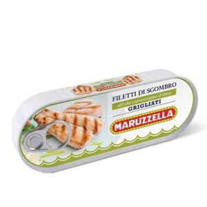 Ant grotelių kepta skumbrės filė alyvuogių aliejuje 120g