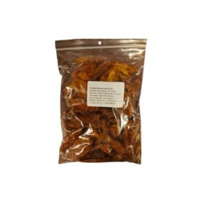 Saulėje džiovintų pomidorų pakuotė