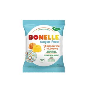 Mandarinų ir citrinų skonio želė saldainiai BONELLE be cukraus